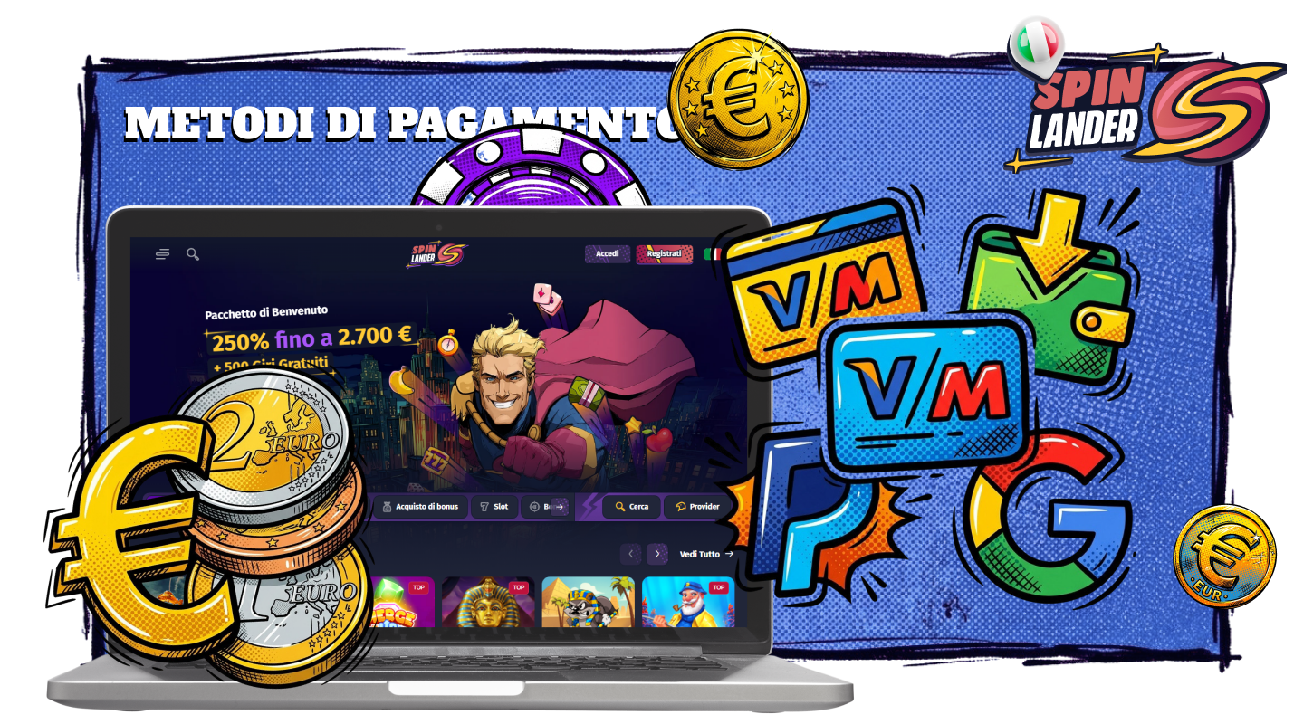 Scopri tutti i modi per depositare e ritirare le tue vincite al Casinò Spinlander