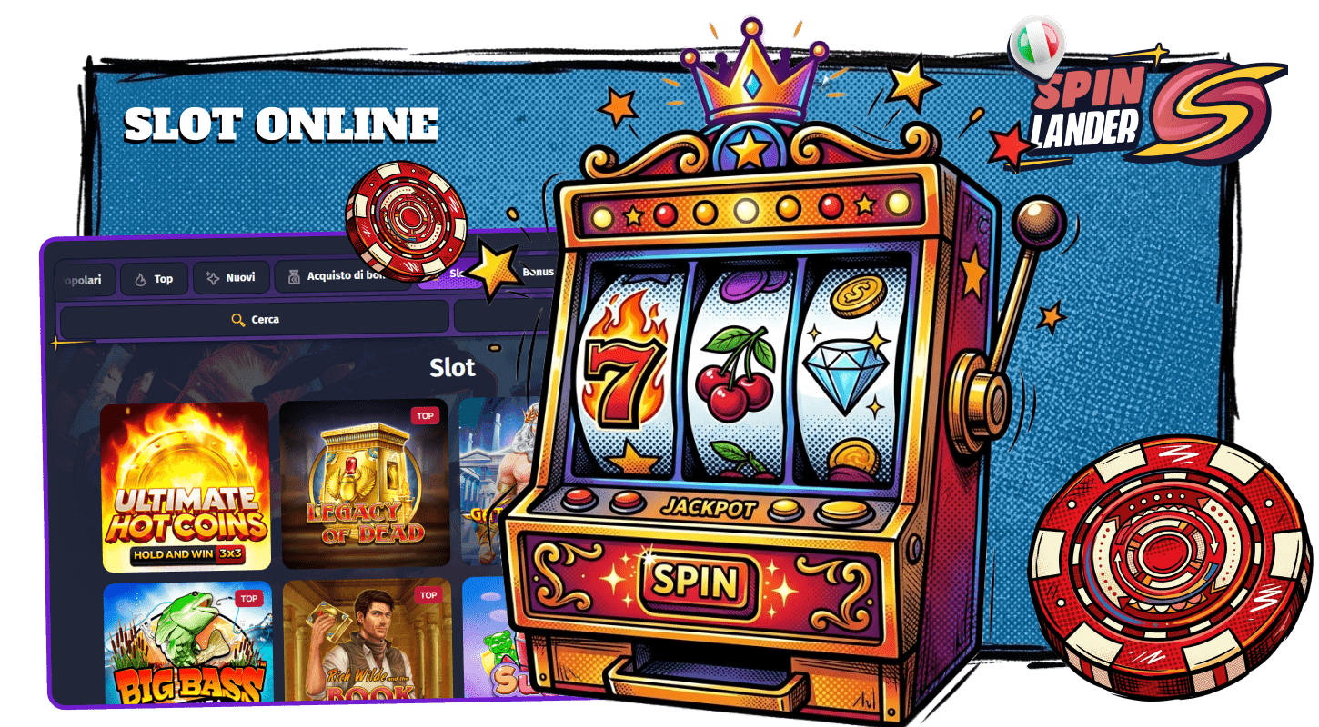 Una grande collezione di slot attende al casinò Spinlander in Italia