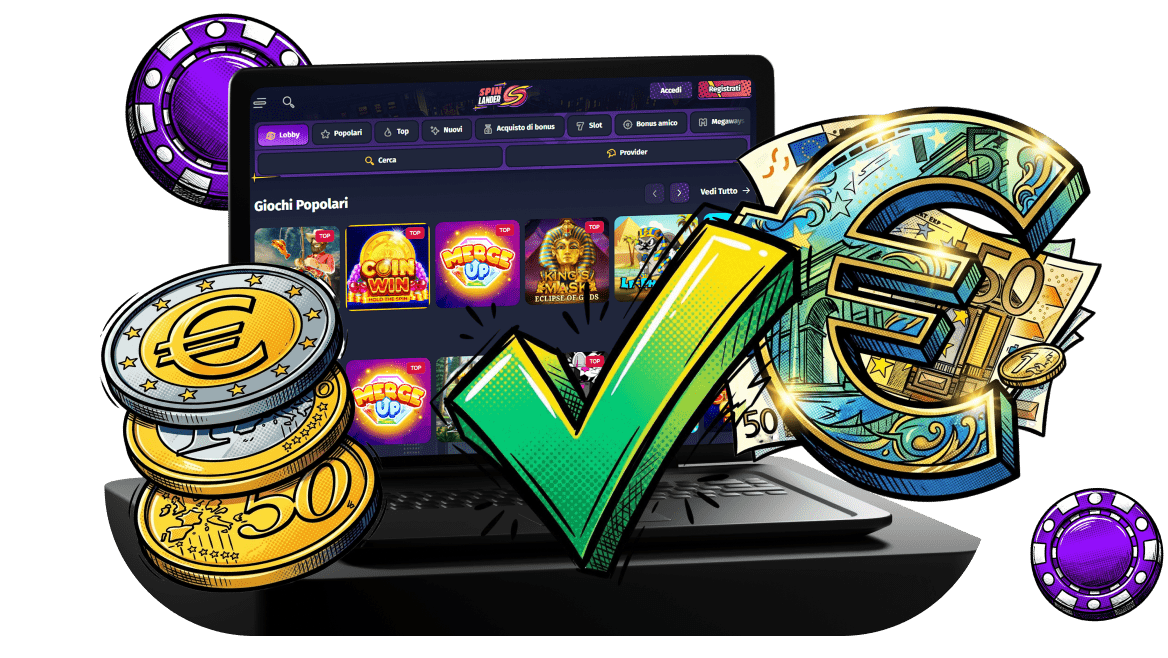 Gestire i soldi in Spinlander Casino è molto facile